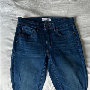 LOFT Women’s Skinny Jeans in Dark Blue Denim